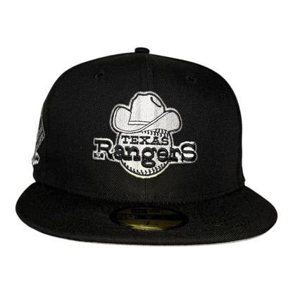 Texas Rangers Arlington Stadium Black New Era 59Fifty Fitted Hat