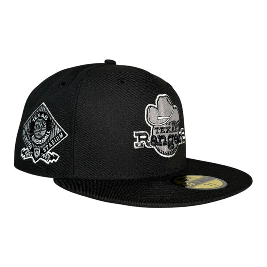 Texas Rangers Arlington Stadium Black New Era 59Fifty Fitted Hat