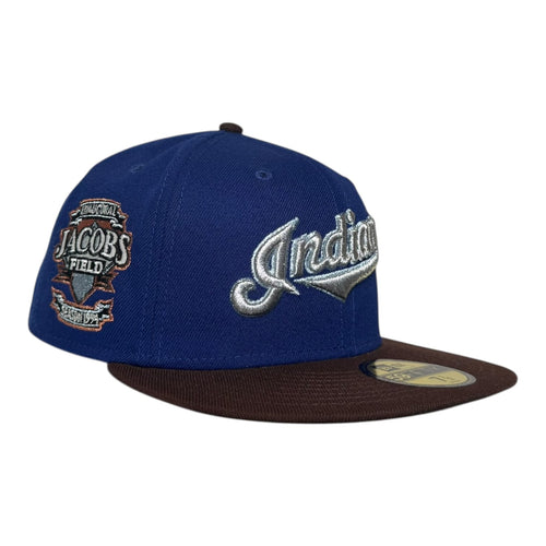The Hat Wall Cleveland Indians "Blue Roses II" Rushmore New Era 59Fifty Fitted Hat