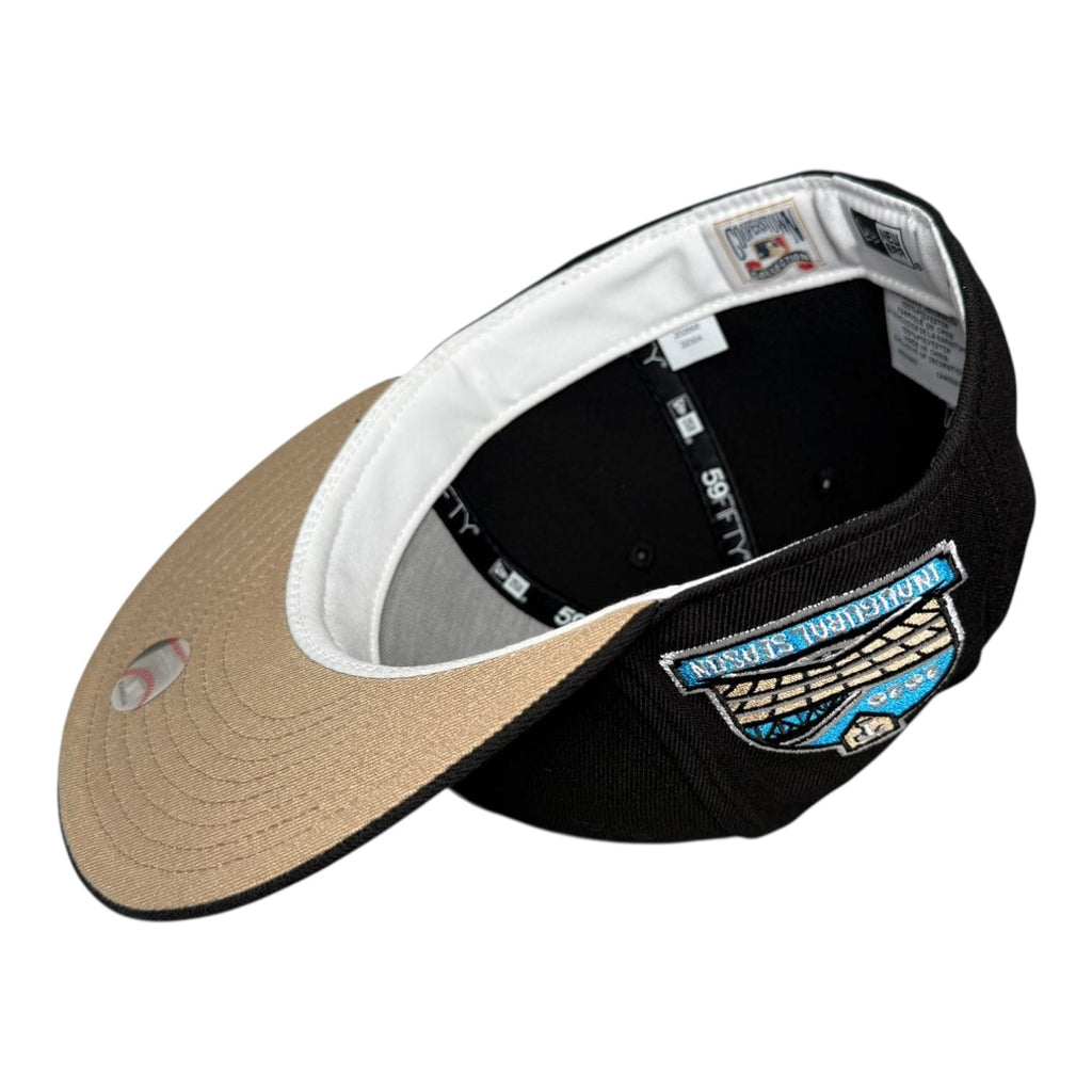 Exclusive Fitted Texas Rangers 2020 Inaugural Season Camel Bottom New Era 59Fifty Fitted Hat