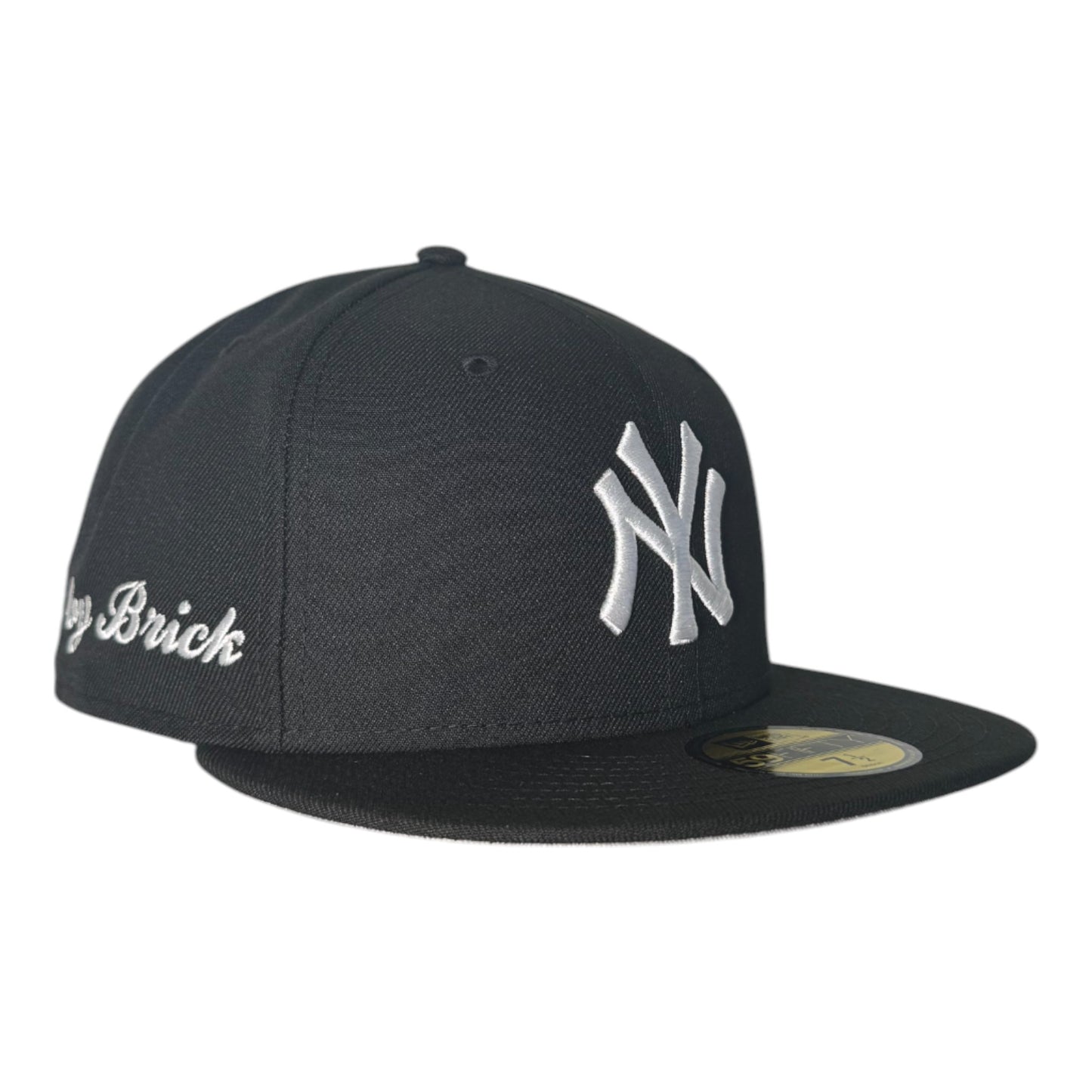 New York Yankees Black Gray Bottom "Brick By Brick" Side Patch New Era 59Fifty Fitted