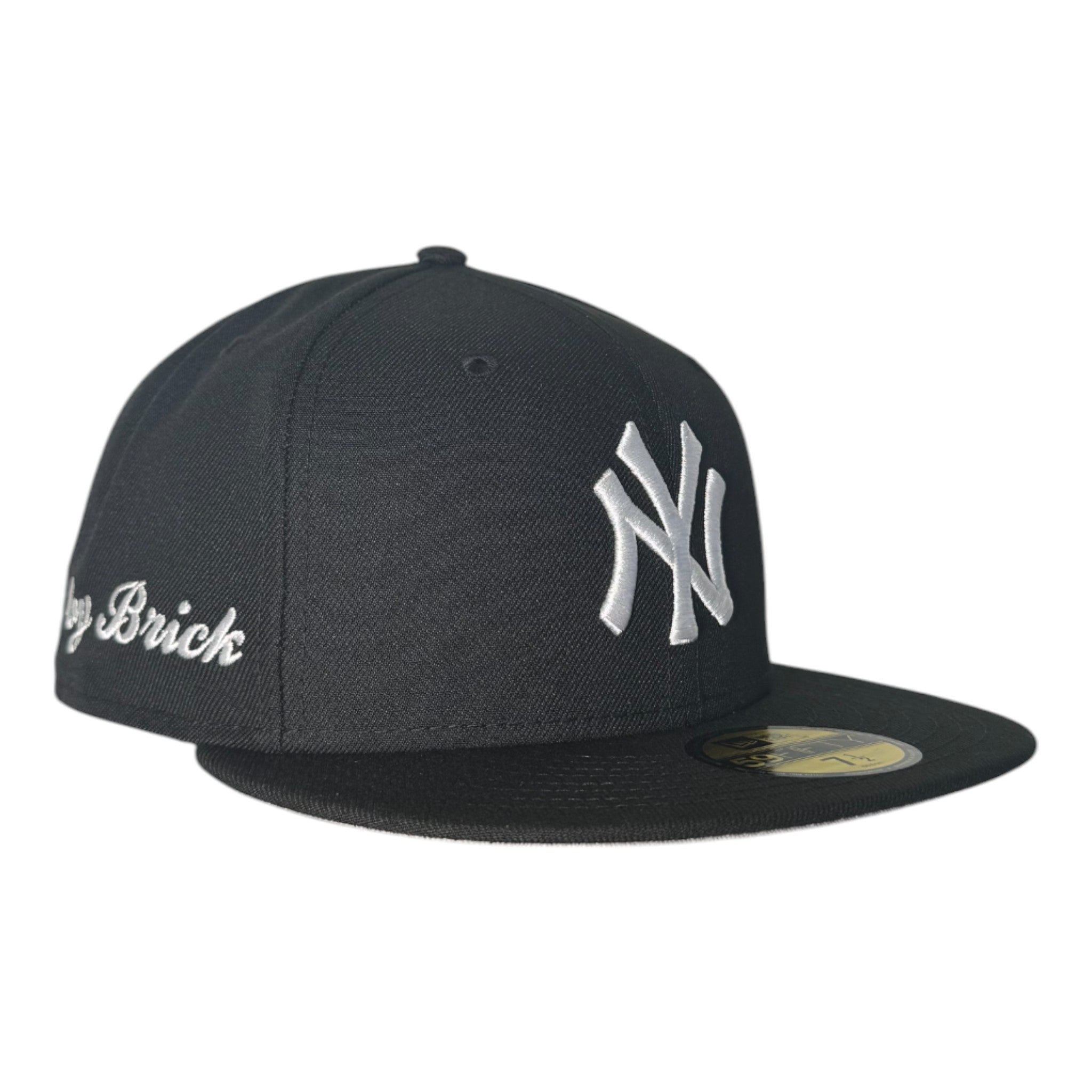 New York Yankees Black Gray Bottom "Brick By Brick" Side Patch New Era 59Fifty Fitted