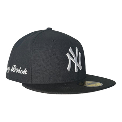 New York Yankees Black Gray Bottom "Brick By Brick" Side Patch New Era 59Fifty Fitted