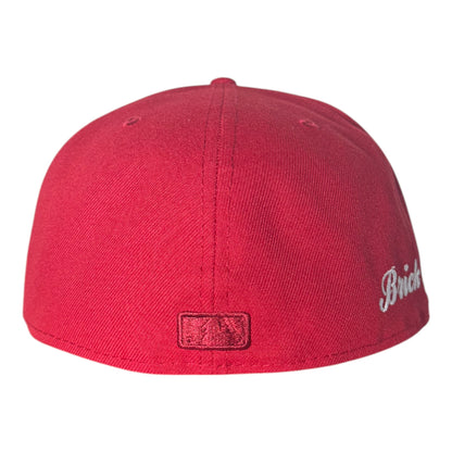 Brick Red New York Mets Gray Bottom "Brick By Brick" Side Patch New Era 59Fifty Fitted