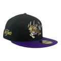 Hartford Yard Goats Black/Purple New Era 59Fifty Fitted Hat