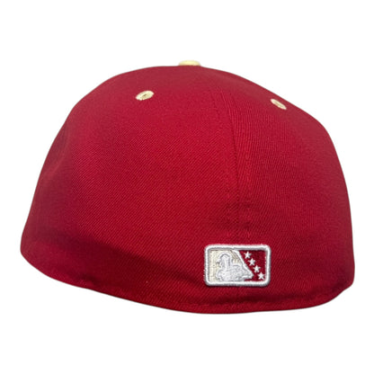 Rocket City Trash Pandas Red Theme Nights New Era 59Fifty Fitted Hat