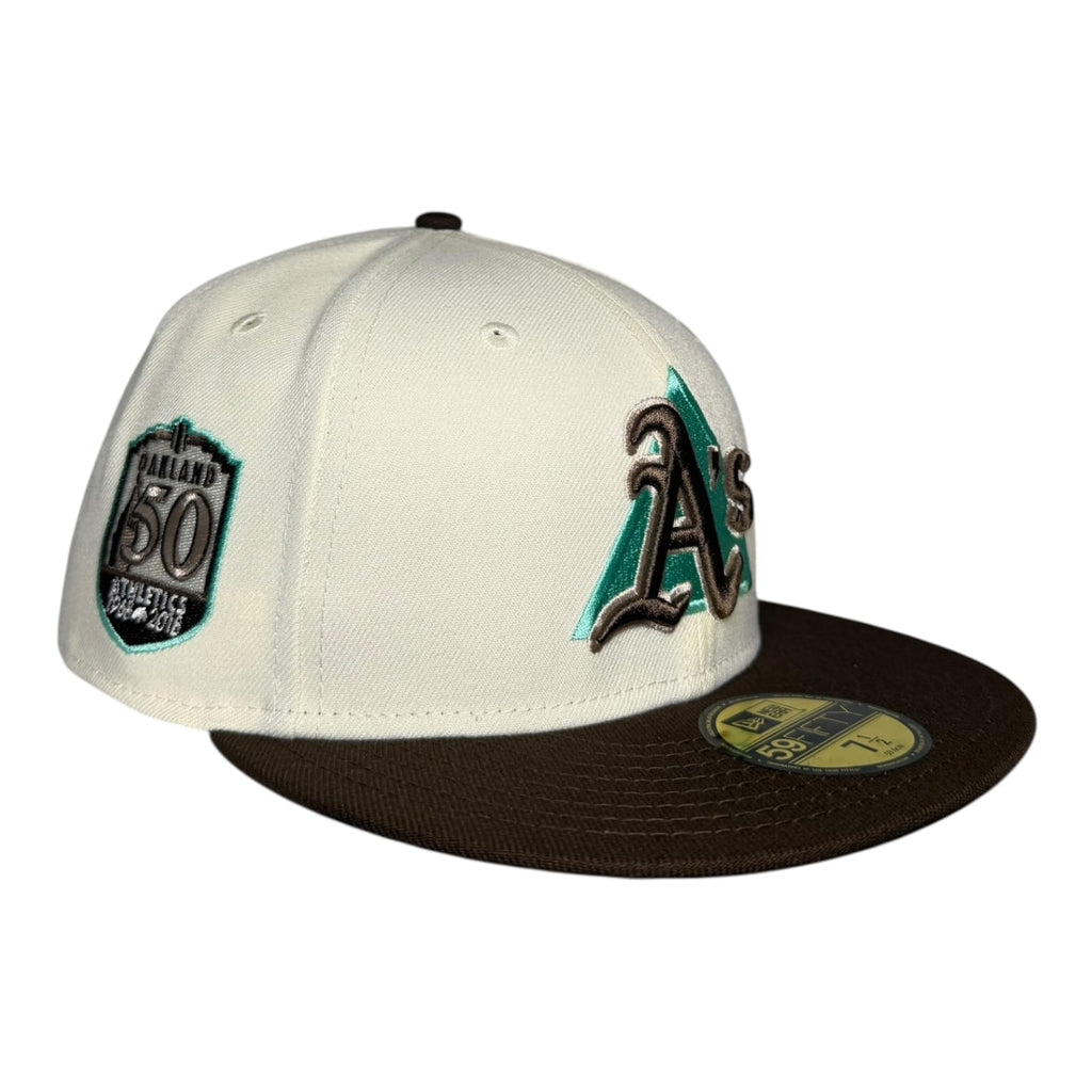 The Hat Wall Oakland Athletics "Tribune Building" 50 Seasons New Era 59Fifty Fitted Hat