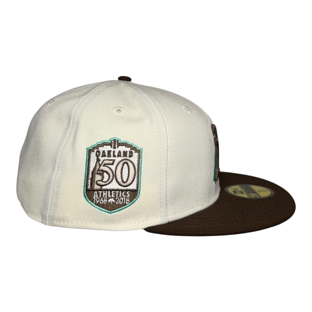 The Hat Wall Oakland Athletics "Tribune Building" 50 Seasons New Era 59Fifty Fitted Hat