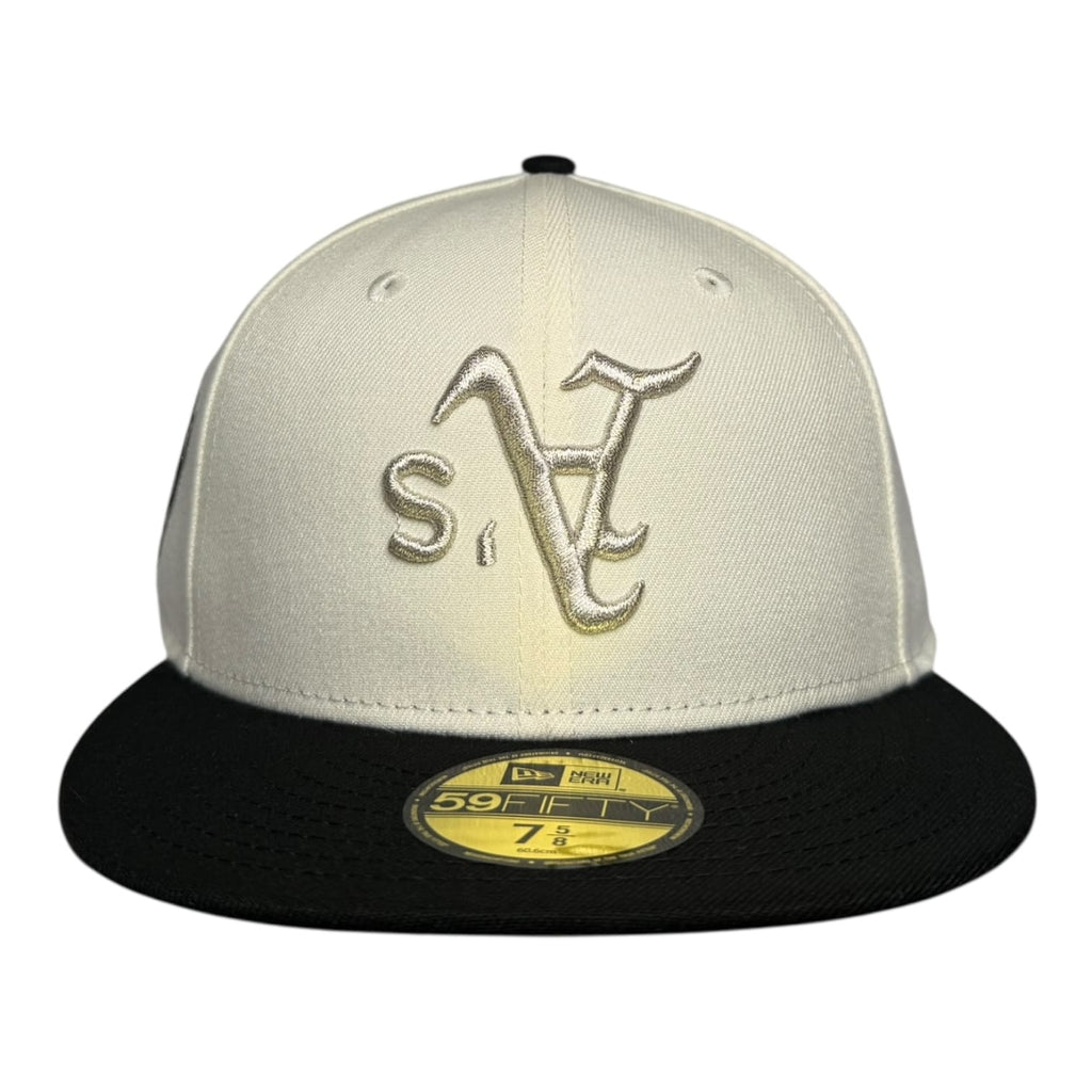The Hat Wall Oakland Athletics "Tribune" Upside Down 50th Anniversary New Era 59Fifty Fitted Hat