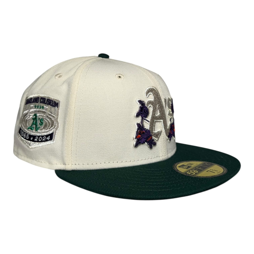 The Hat Wall Oakland Athletics "OCBC/Purple Flowers" New Era 59Fifty Fitted Hat