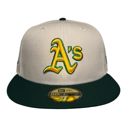 Oakland Athletics Coliseum Stone Two Tone New Era 59Fifty Fitted Hat