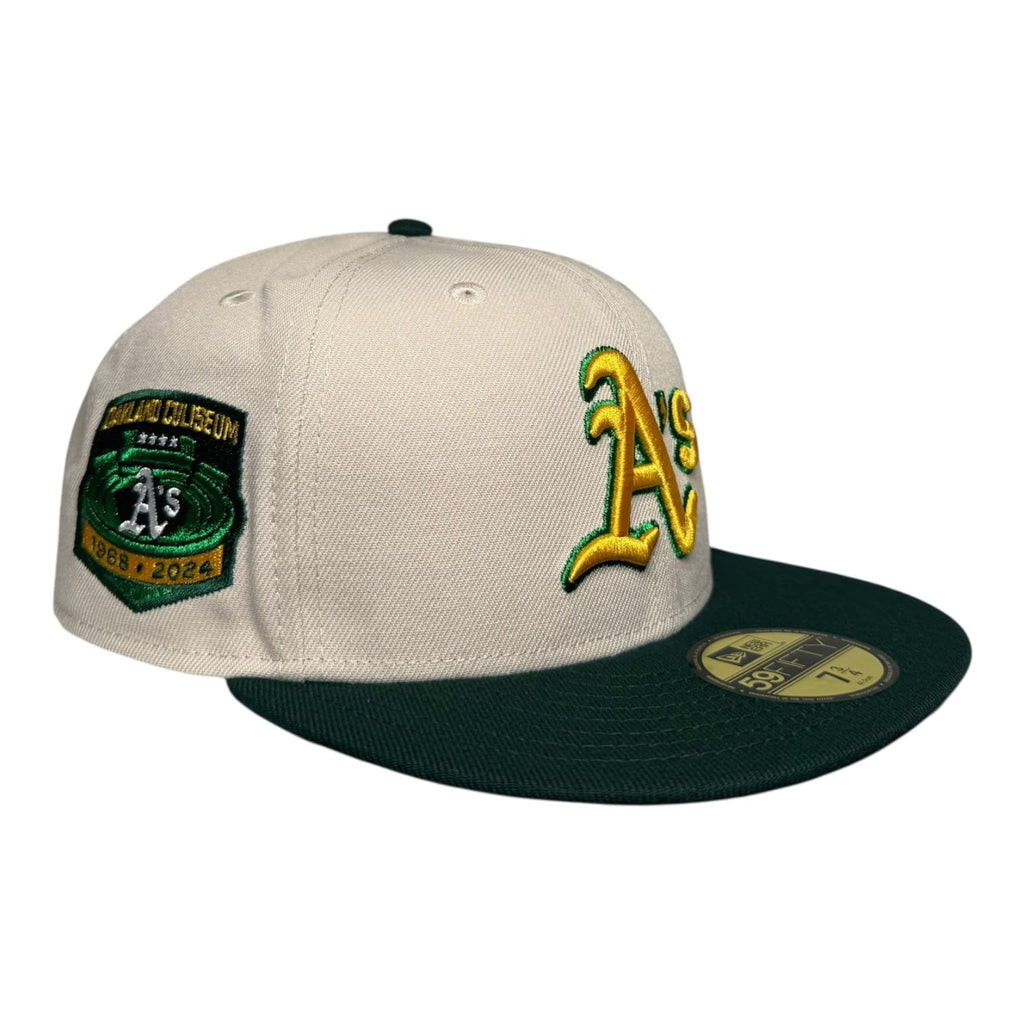 The Hat Wall Oakland Athletics Coliseum Stone Two Tone New Era 59Fifty Fitted Hat