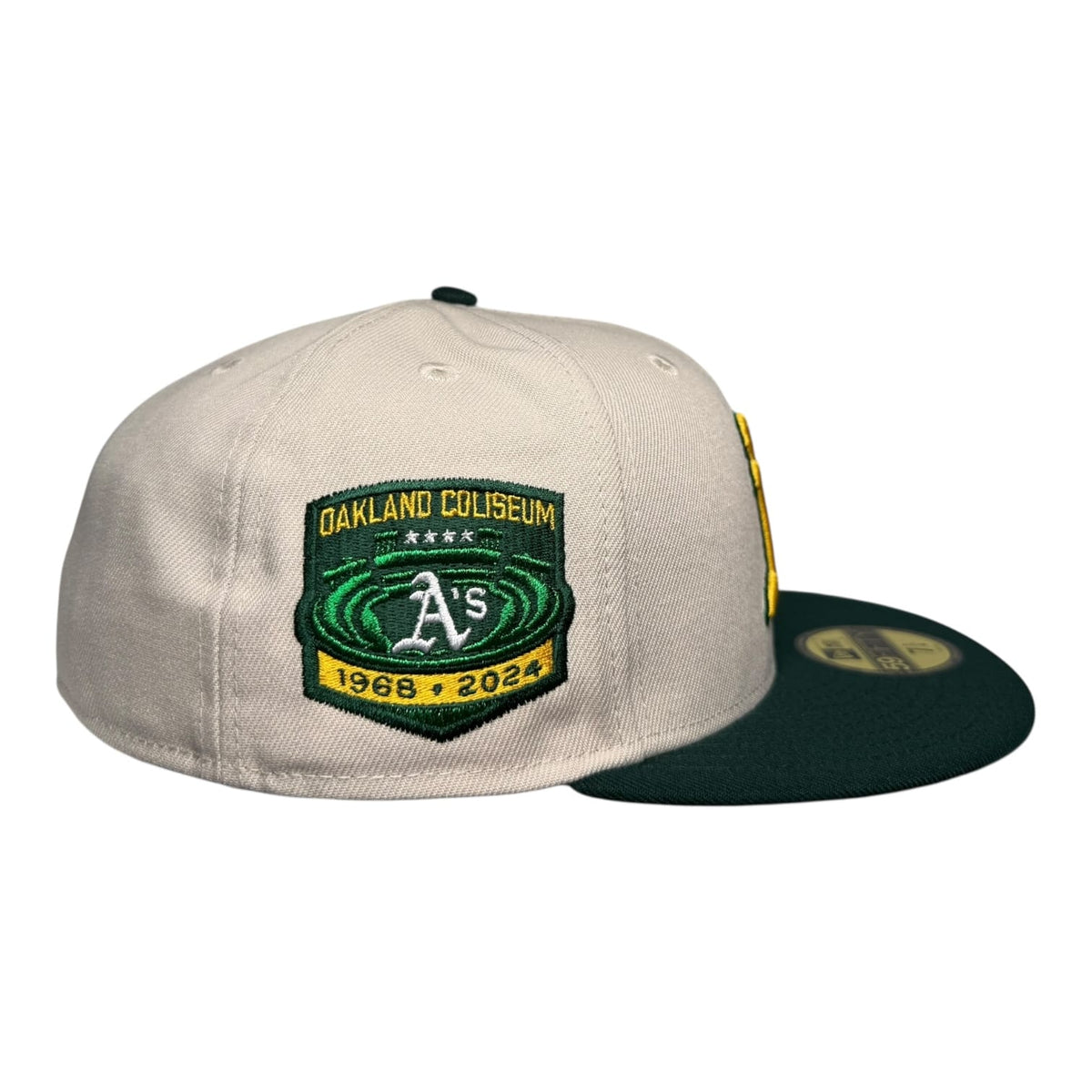 The Hat Wall Oakland Athletics Coliseum Stone Two Tone New Era 59Fifty Fitted Hat