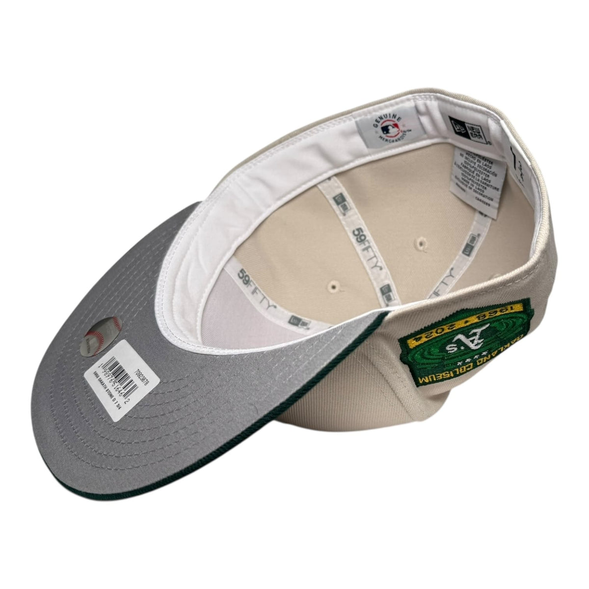 The Hat Wall Oakland Athletics Coliseum Stone Two Tone New Era 59Fifty Fitted Hat