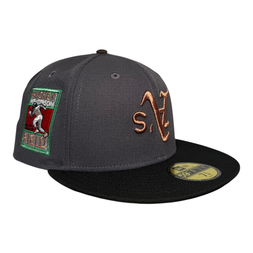The Hat Wall Oakland Athletics Rickey Henderson Field New Era 59Fifty Fitted Hat