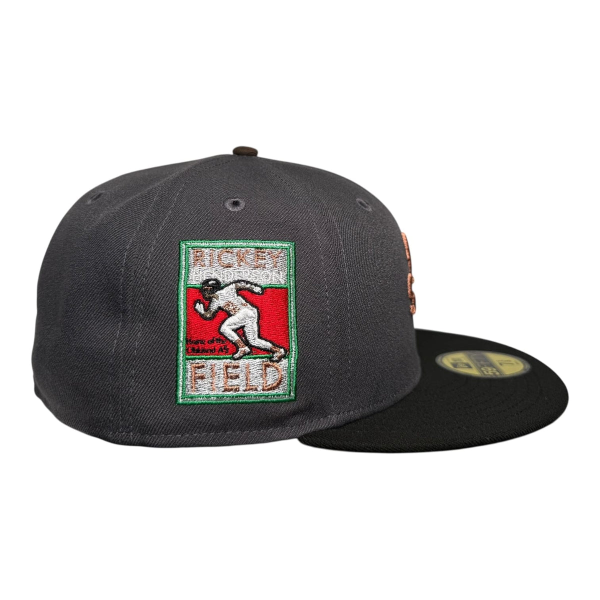 The Hat Wall Oakland Athletics Rickey Henderson Field New Era 59Fifty Fitted Hat