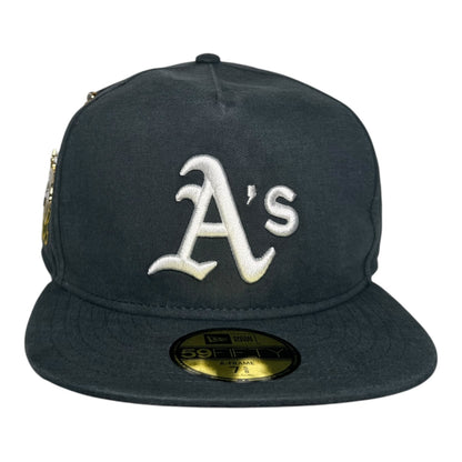 Oakland Athletics Championship Side Flag with Chain New Era 59Fifty A Frame Fitted Hat