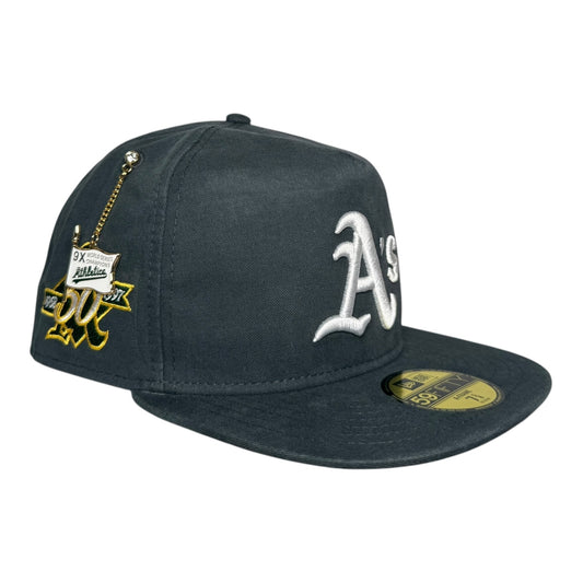 Oakland Athletics Championship Side Flag with Chain New Era 59Fifty A Frame Fitted Hat