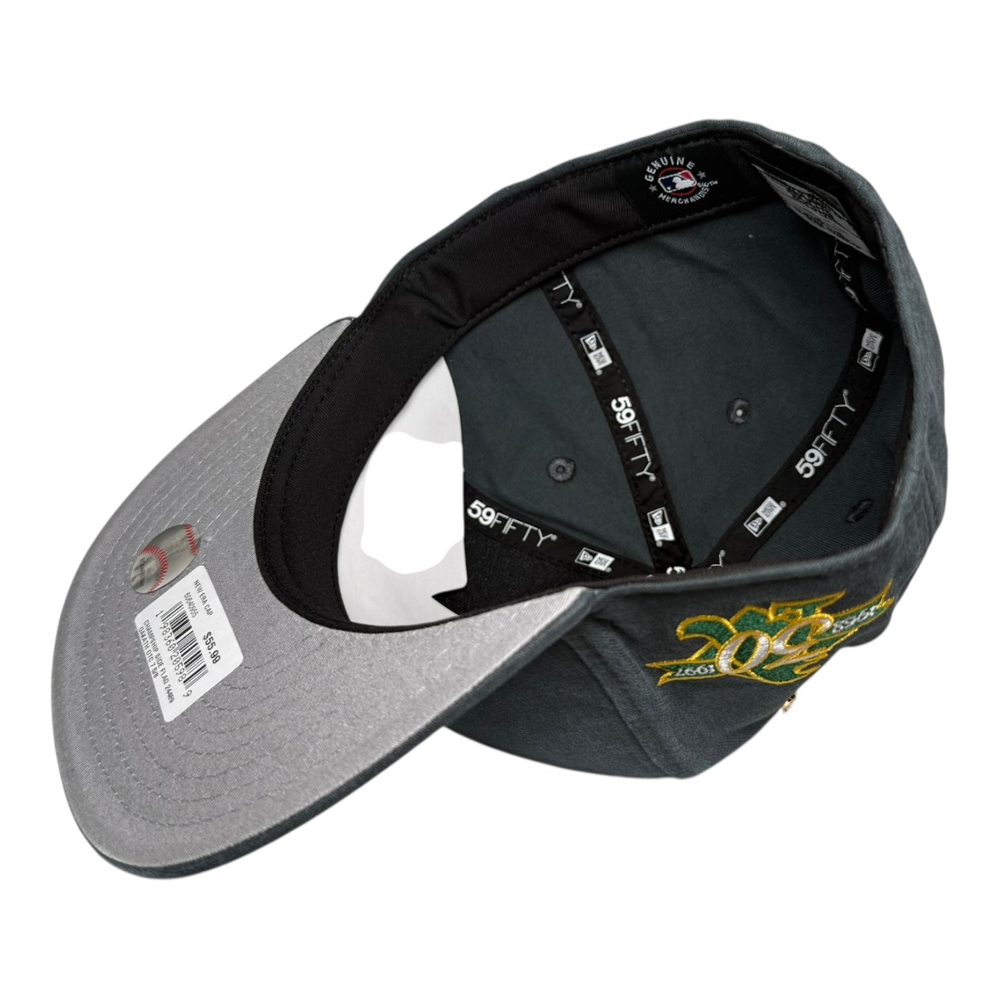Oakland Athletics Championship Side Flag with Chain New Era 59Fifty A Frame Fitted Hat