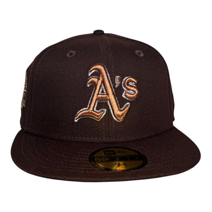 Oakland Athletics World Series Battle of the Bay New Era 59Fifty Fitted Hat Brown