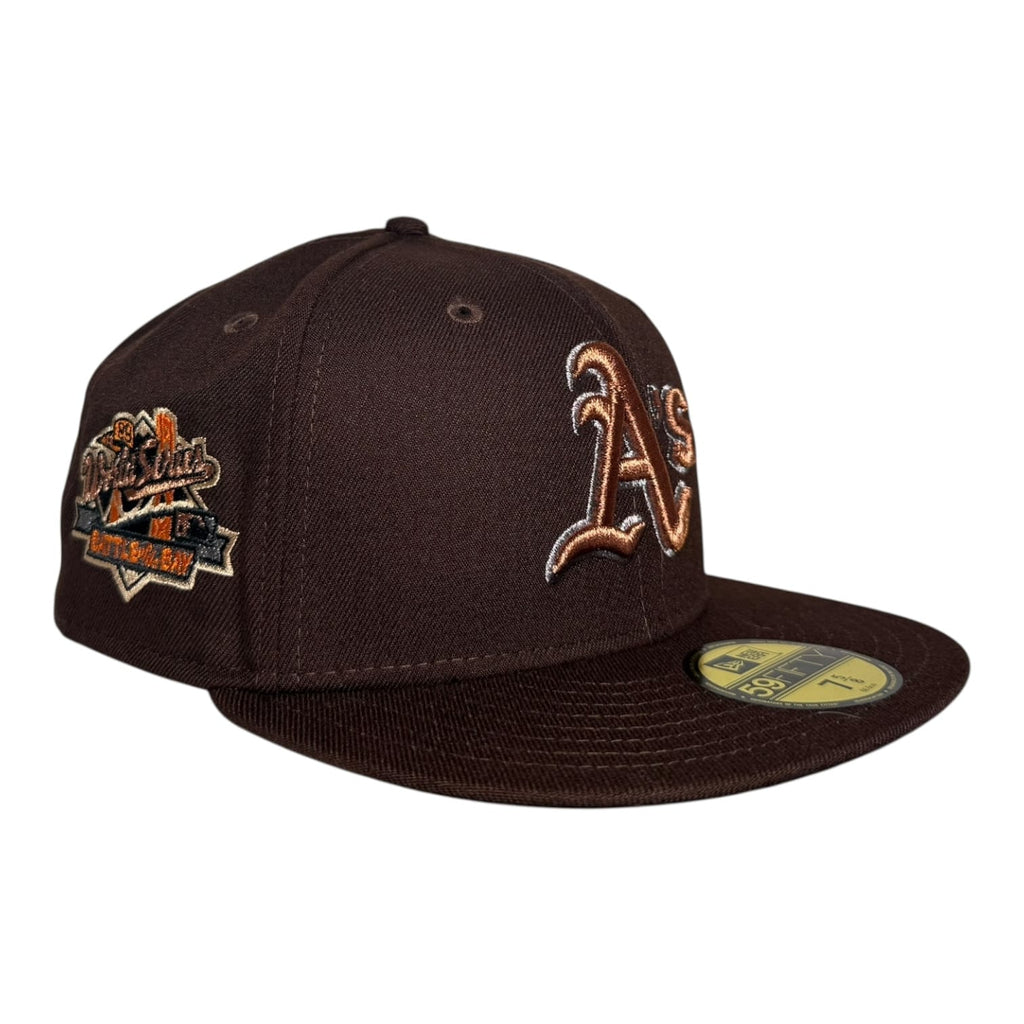 The Hat Wall Oakland Athletics World Series Battle of the Bay New Era 59Fifty Fitted Hat Brown