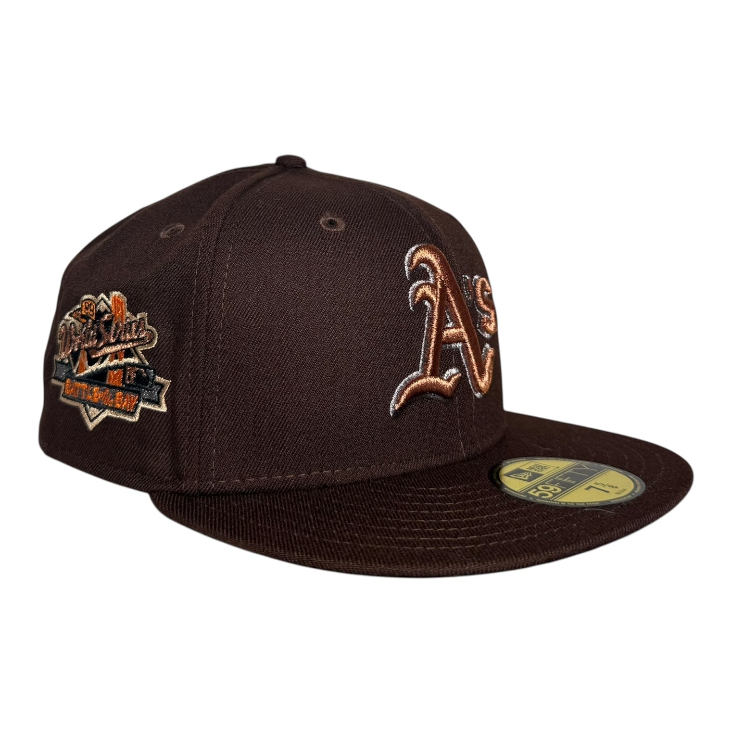 Oakland Athletics World Series Battle of the Bay New Era 59Fifty Fitted Hat Brown