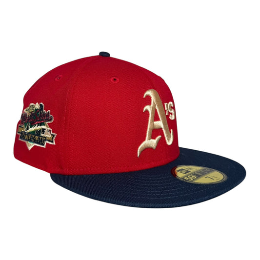 Oakland Athletics 1989 World Series Battle of the Bay Red New Era 59Fifty Fitted Hat