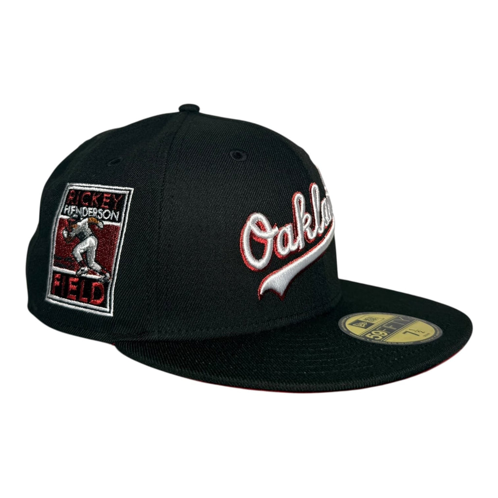 The Hat Wall Oakland Athletics Rickey Henderson Field New Era 59Fifty Fitted Hat