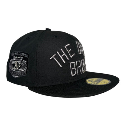 Oakland Athletics Bash Brother Coliseum Pewter Black Edition New Era 59Fifty Fitted Hat
