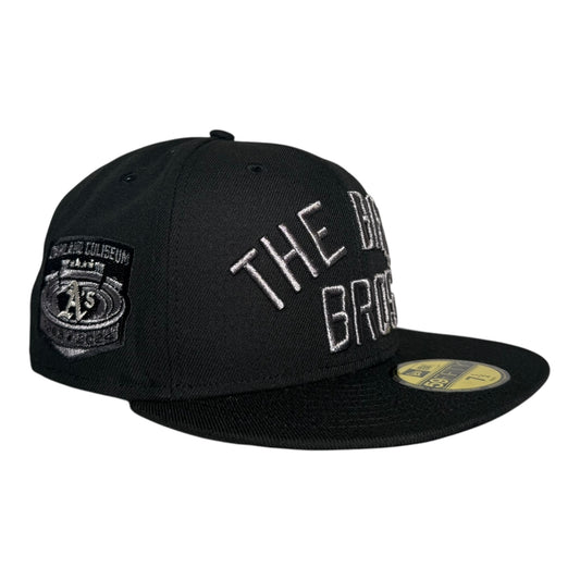 Oakland Athletics Bash Brother Coliseum Pewter Black Edition New Era 59Fifty Fitted Hat
