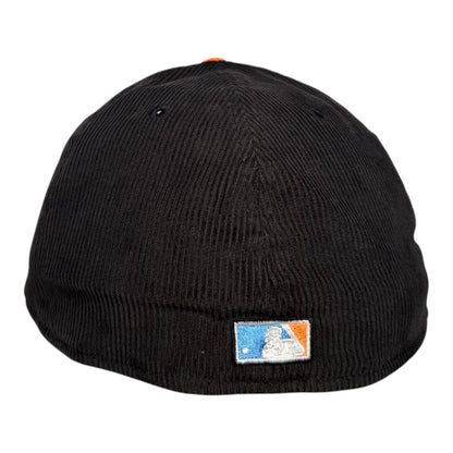 Los Angeles Angels 40th Season Glow in the Dark Black Corduroy New Era 59Fifty Fitted Hat