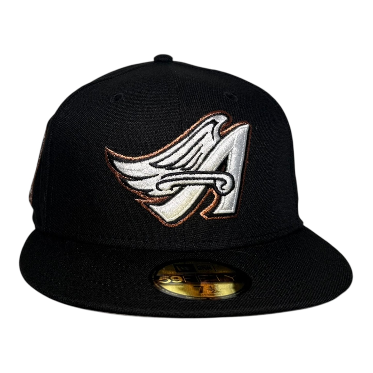 Los Angeles Angels 50th Anniversary "Black White Copper" New Era 59Fifty Fitted Hat