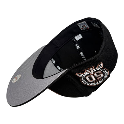Los Angeles Angels 50th Anniversary "Black White Copper" New Era 59Fifty Fitted Hat