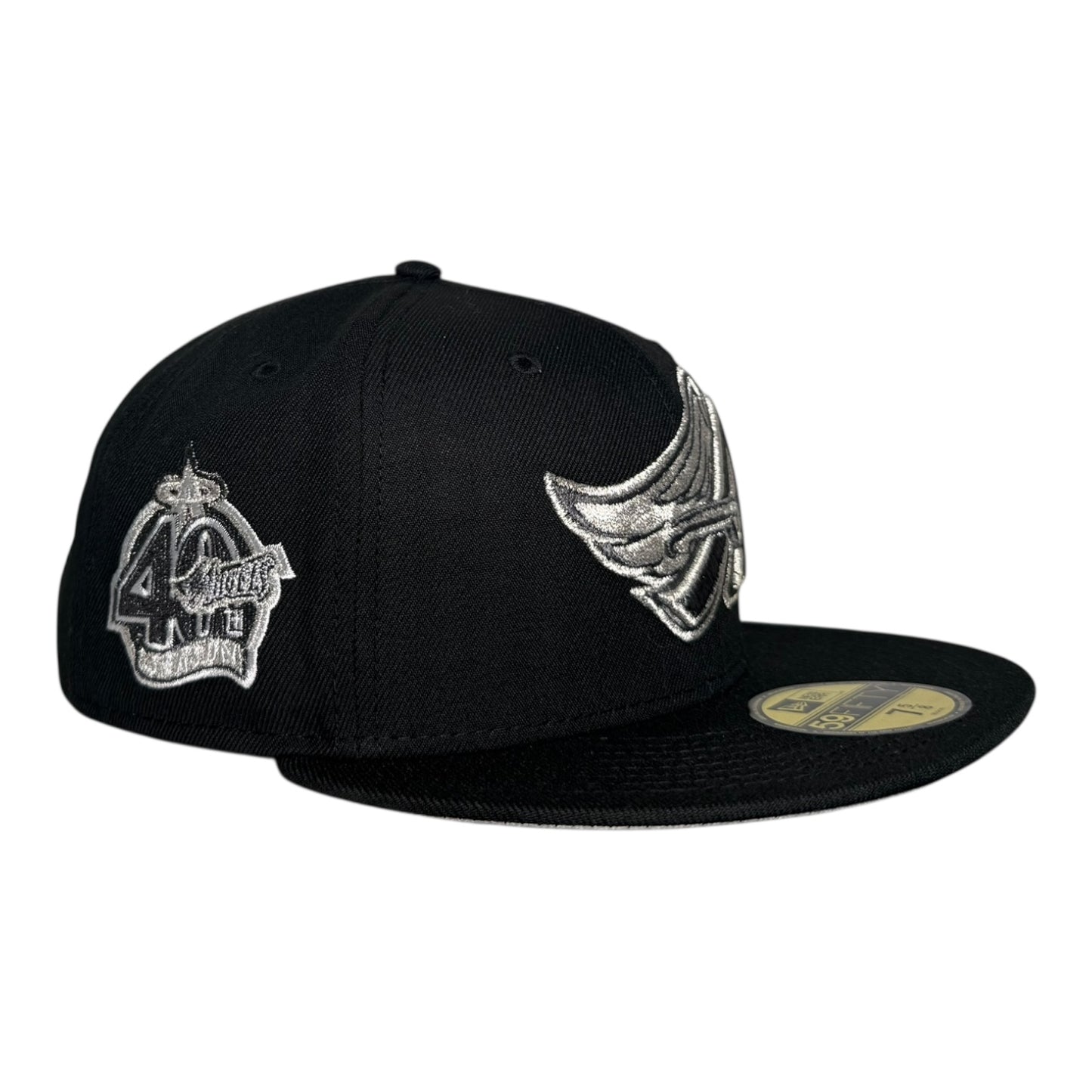 Los Angeles Angels 40th Season Gray Bottom New Era 59Fifty Fitted Hat