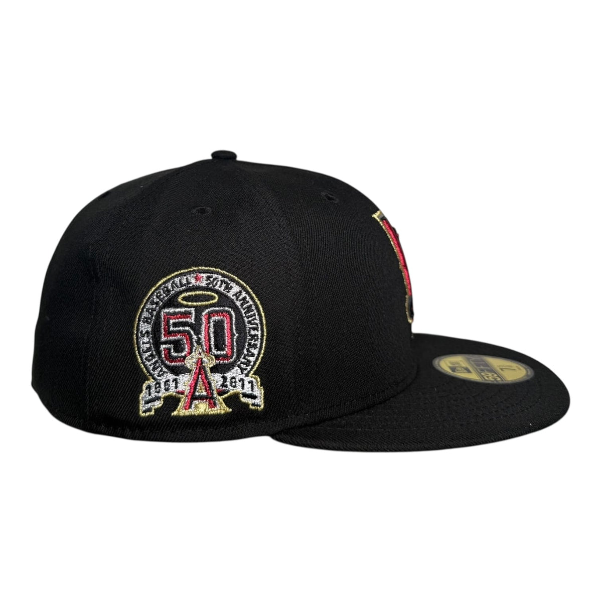 The Hat Wall Los Angeles Angels Upside Down 50th Anniversary New Era 59Fifty Fitted Hat