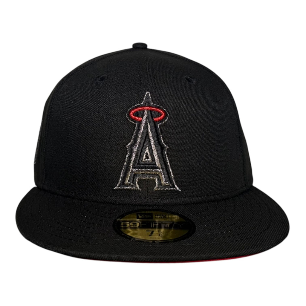 The Hat Wall Los Angeles Angels Metallic Halo 35th Anniversary New Era 59Fifty Fitted Hat
