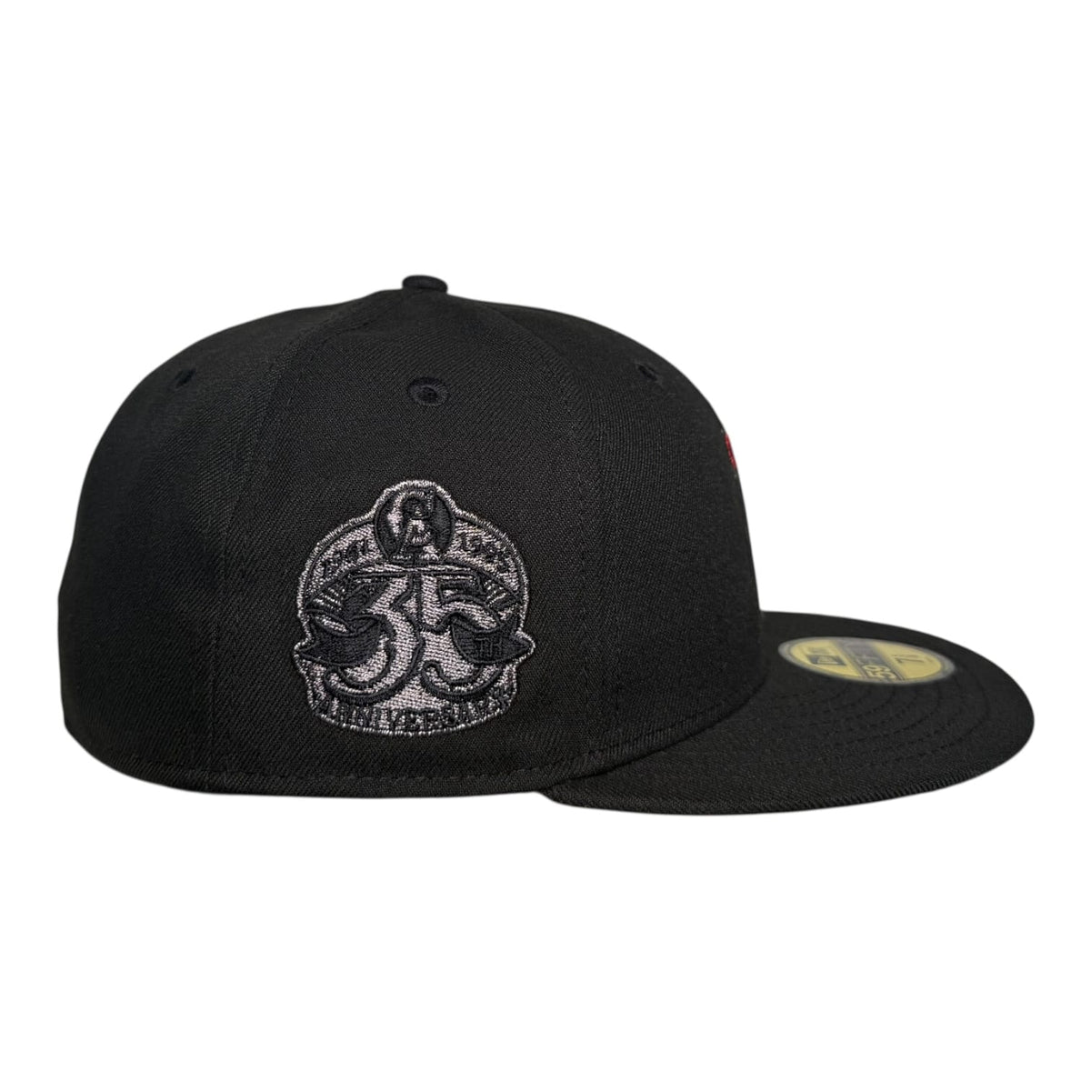 The Hat Wall Los Angeles Angels Metallic Halo 35th Anniversary New Era 59Fifty Fitted Hat