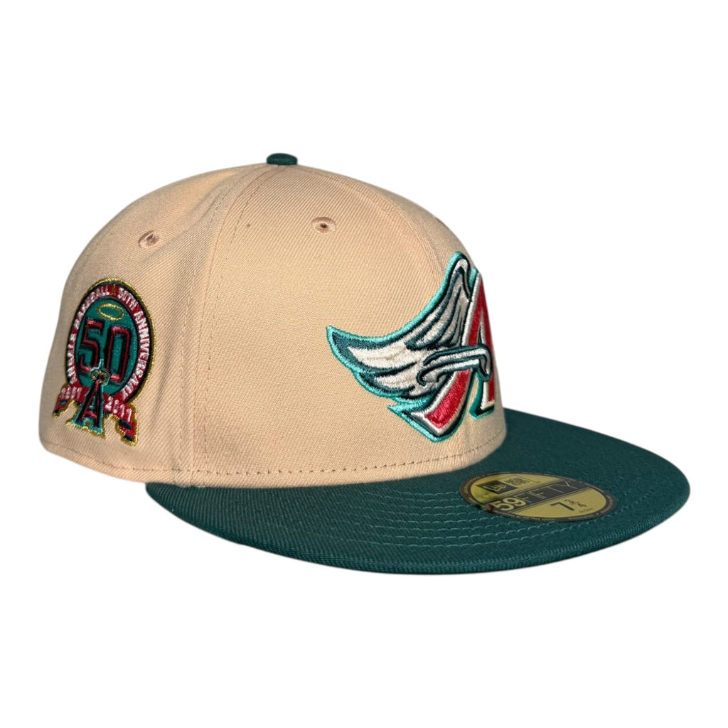 Hat Club Los Angeles Angels 50th Anniversary Valentines Day Pack Hat Club New Era 59Fifty Fitted Hat