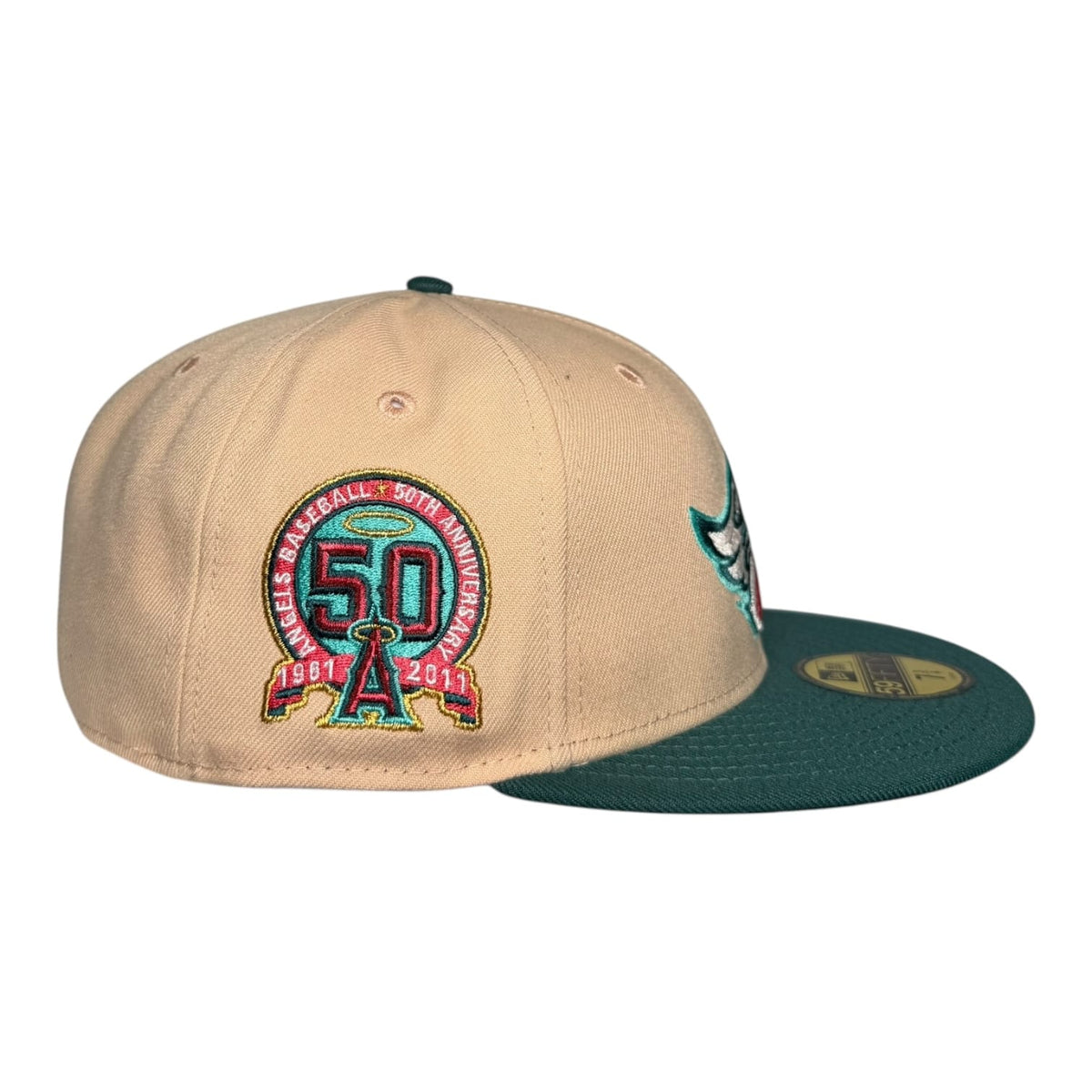 Hat Club Los Angeles Angels 50th Anniversary Valentines Day Pack Hat Club New Era 59Fifty Fitted Hat