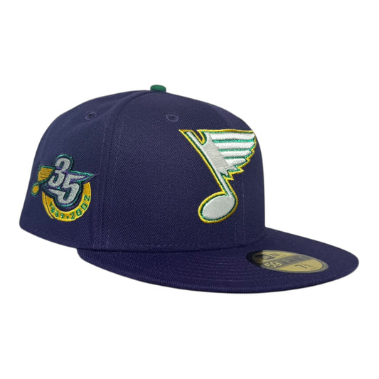 St. Louis Blues 35 Years Glow in the Dark New Era 59Fifty Fitted Hat