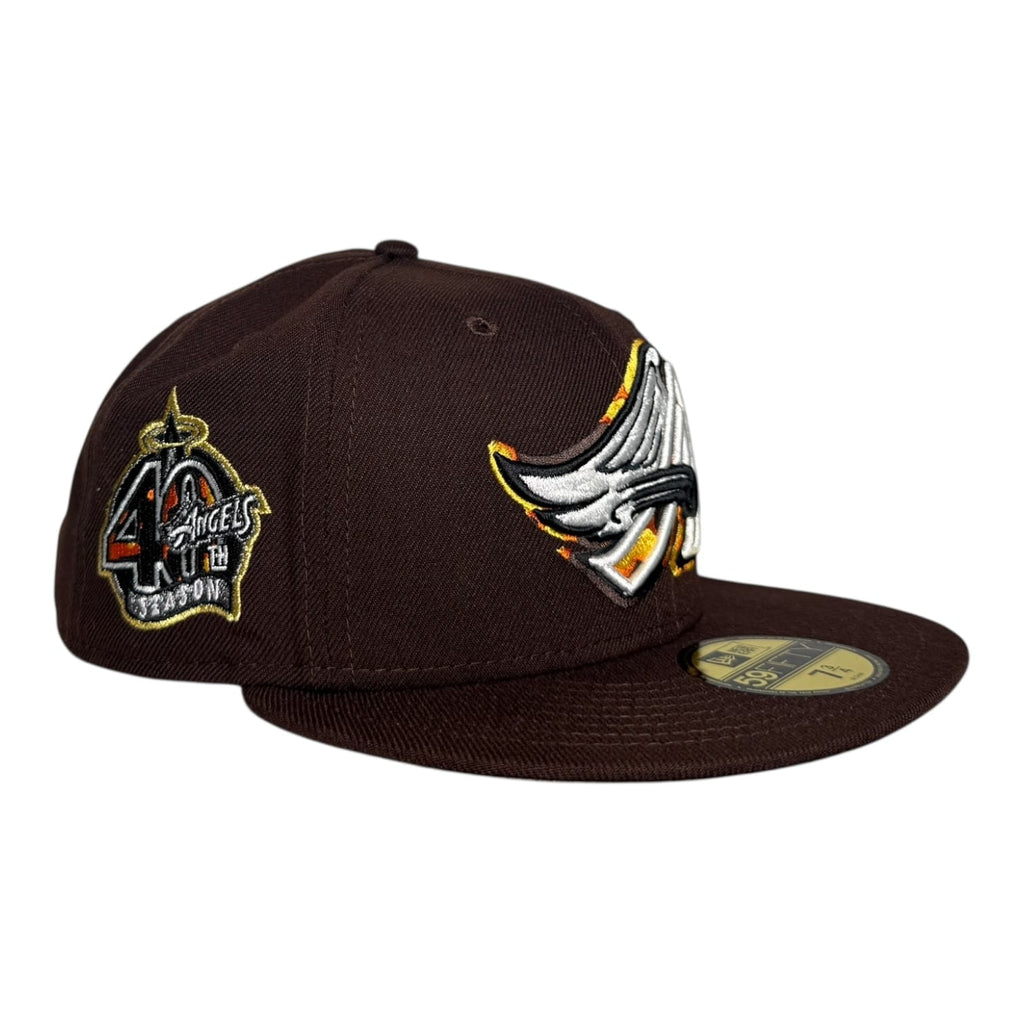 Hat Club Los Angeles Angels 40th Season Tortoise Shell Pack Hat Club New Era 59Fifty Fitted Hat