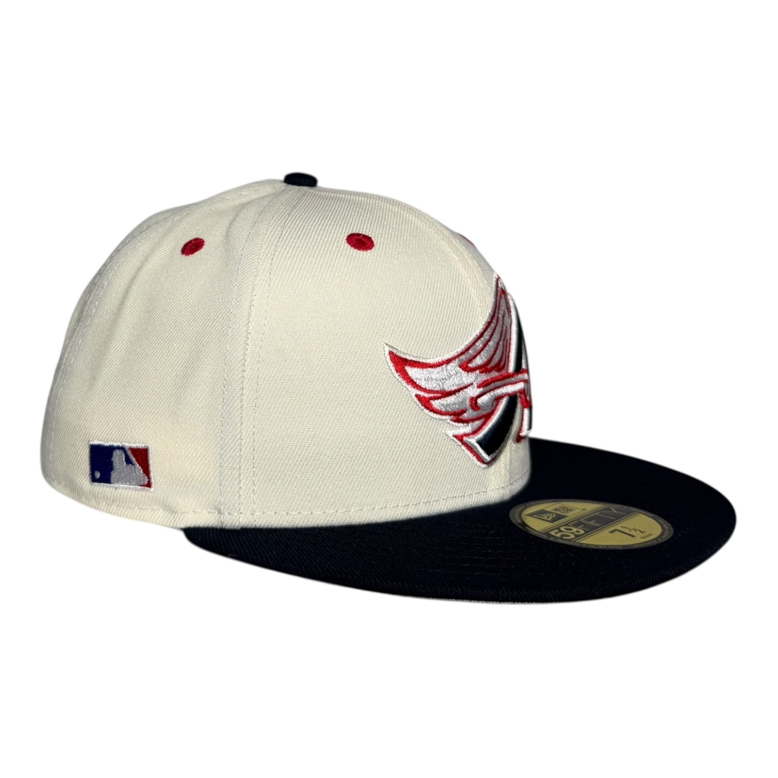 Los Angeles Angels New Era 59Fifty Fitted Hat Chrome White Black