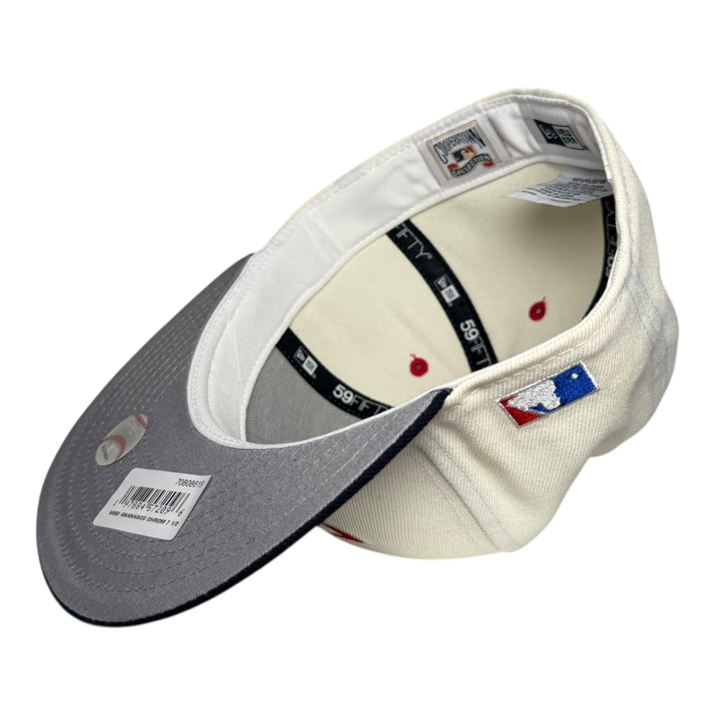 The Hat Wall Los Angeles Angels New Era 59Fifty Fitted Hat Chrome White Black
