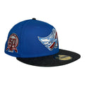 Los Angeles Angels 50th Anniversary Homegame NYC New Era 59Fifty Fitted Hat Blue Azure/Heather Black
