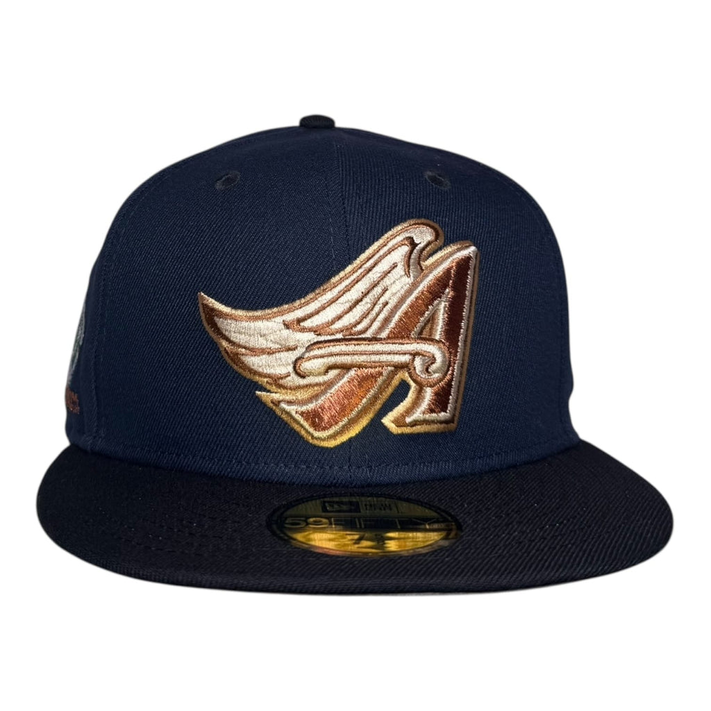 The Hat Wall Los Angeles Angels Oceanside Blue Navy Angel Stadium New Era 59Fifty Fitted Hat