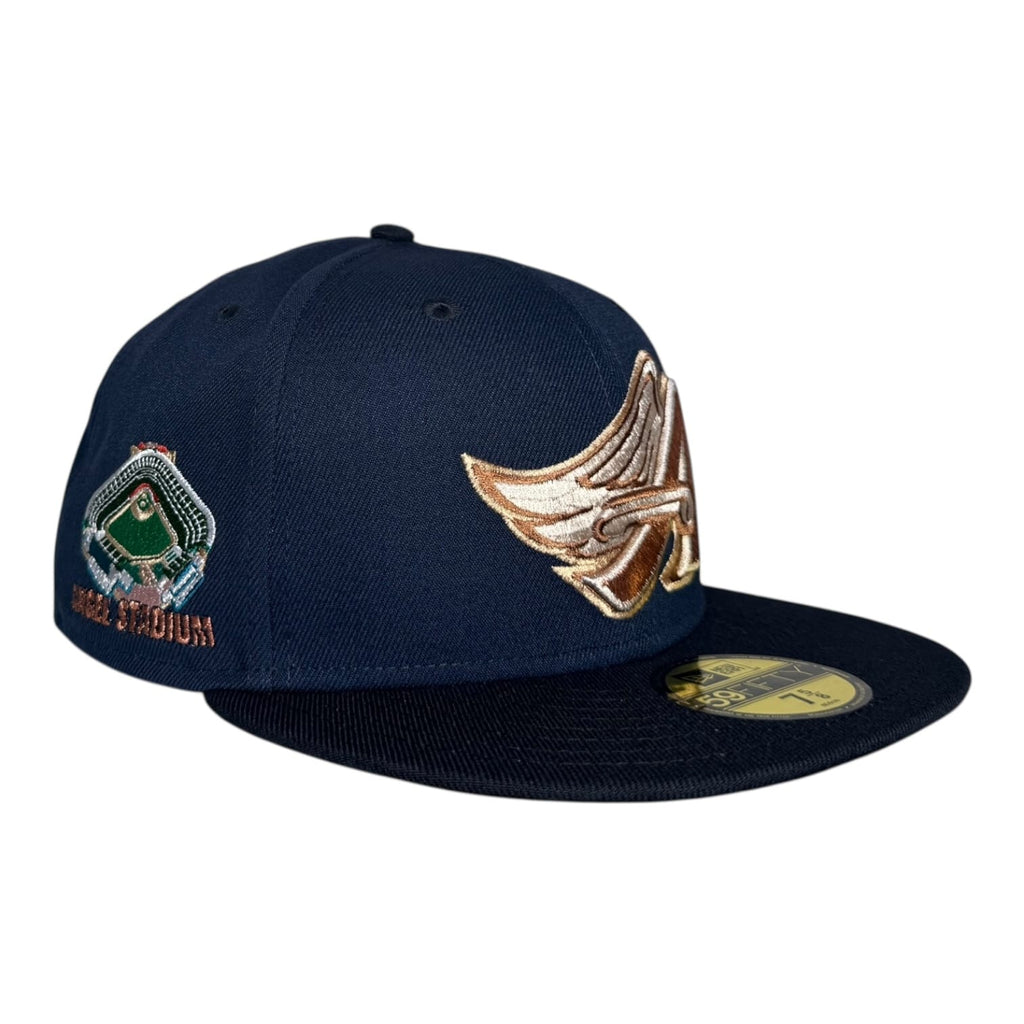 The Hat Wall Los Angeles Angels Oceanside Blue Navy Angel Stadium New Era 59Fifty Fitted Hat
