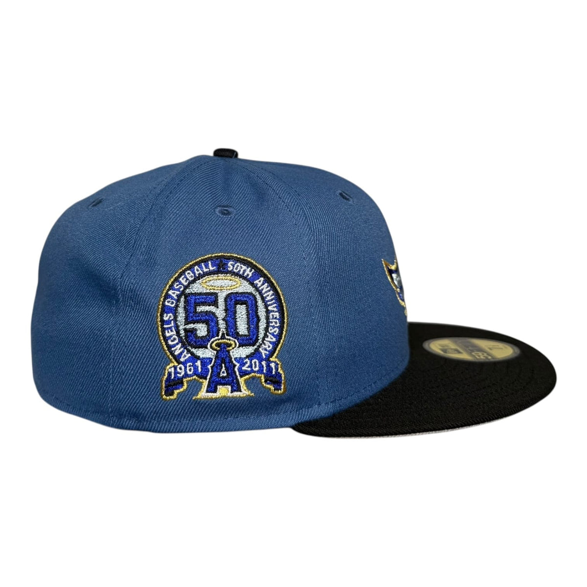 The Hat Wall Los Angeles Angels 50th Anniversary New Era 59Fifty Fitted Hat Indigo