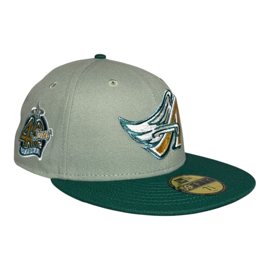 Los Angeles Angels 40th Season Green Hat Club New Era 59Fifty Fitted Hat