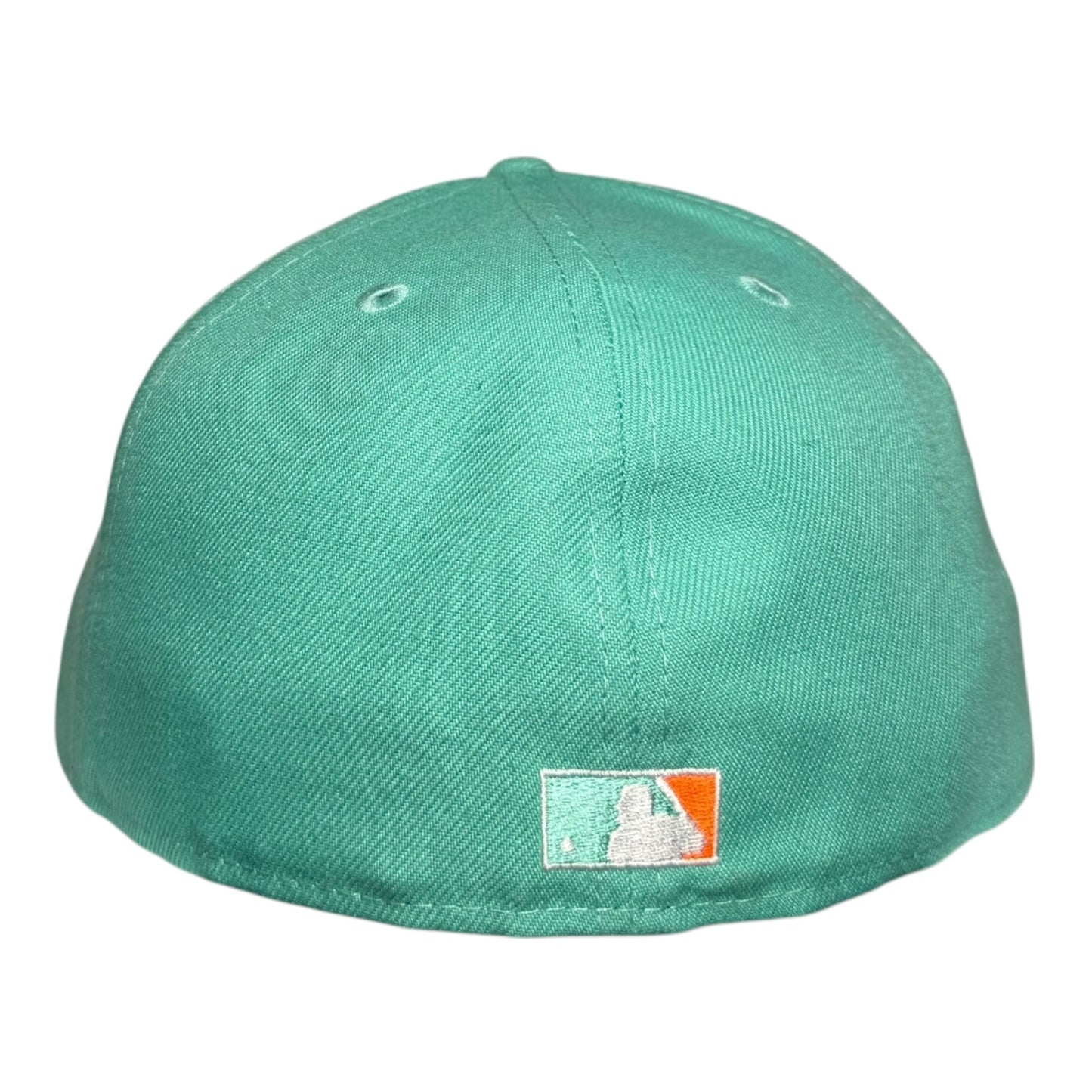 Los Angeles Angels 40th Anniversary New Era 59Fifty Fitted Hat Teal Orange UV