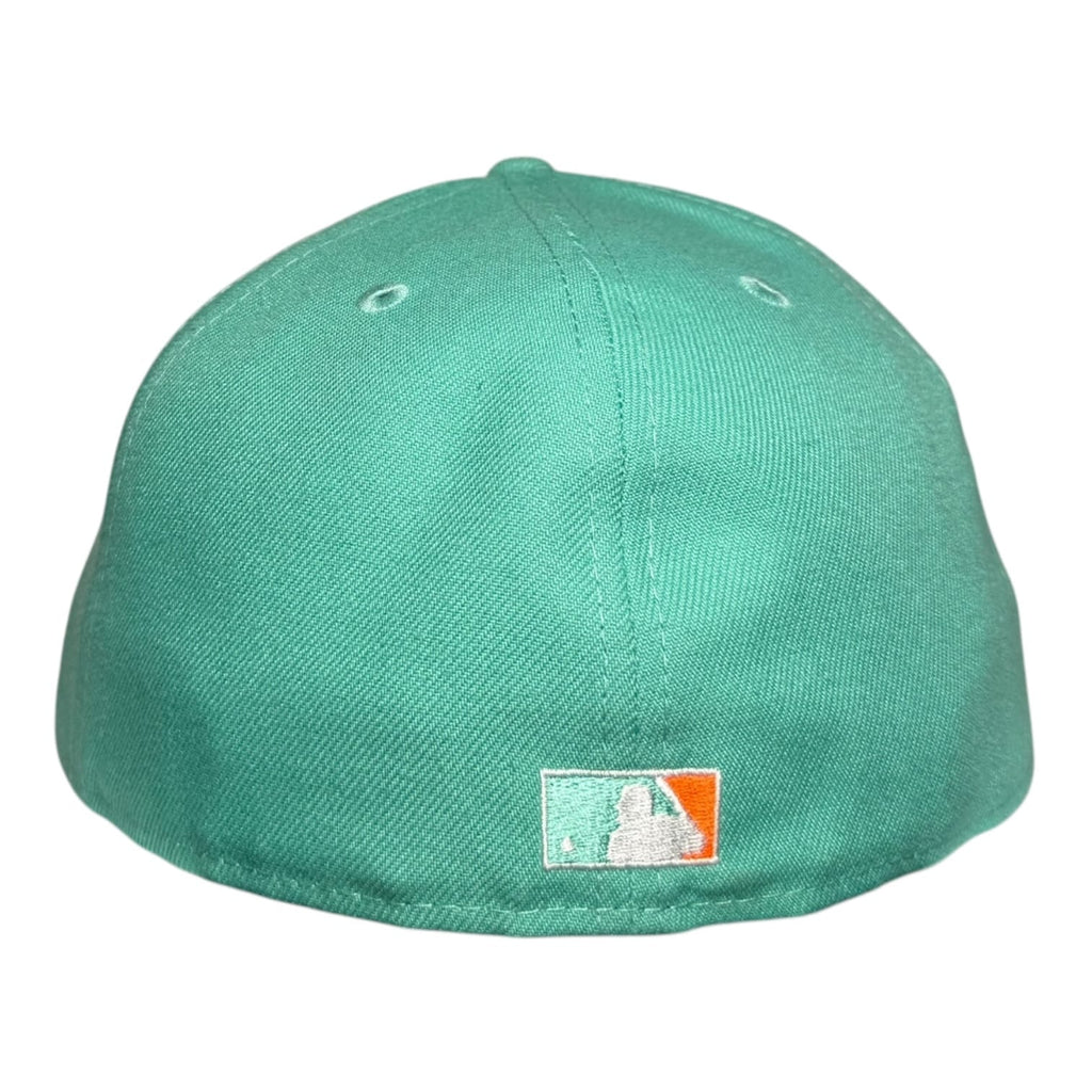 The Hat Wall Los Angeles Angels 40th Anniversary New Era 59Fifty Fitted Hat Teal Orange UV